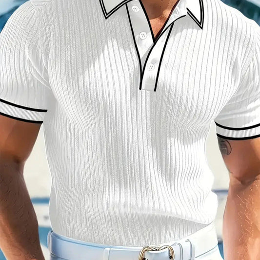 Solano Rib - Polo acanalado