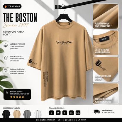 THE BOSTON (EDICIÓN LIMITADA) - Camiseta oversize de alta calidad