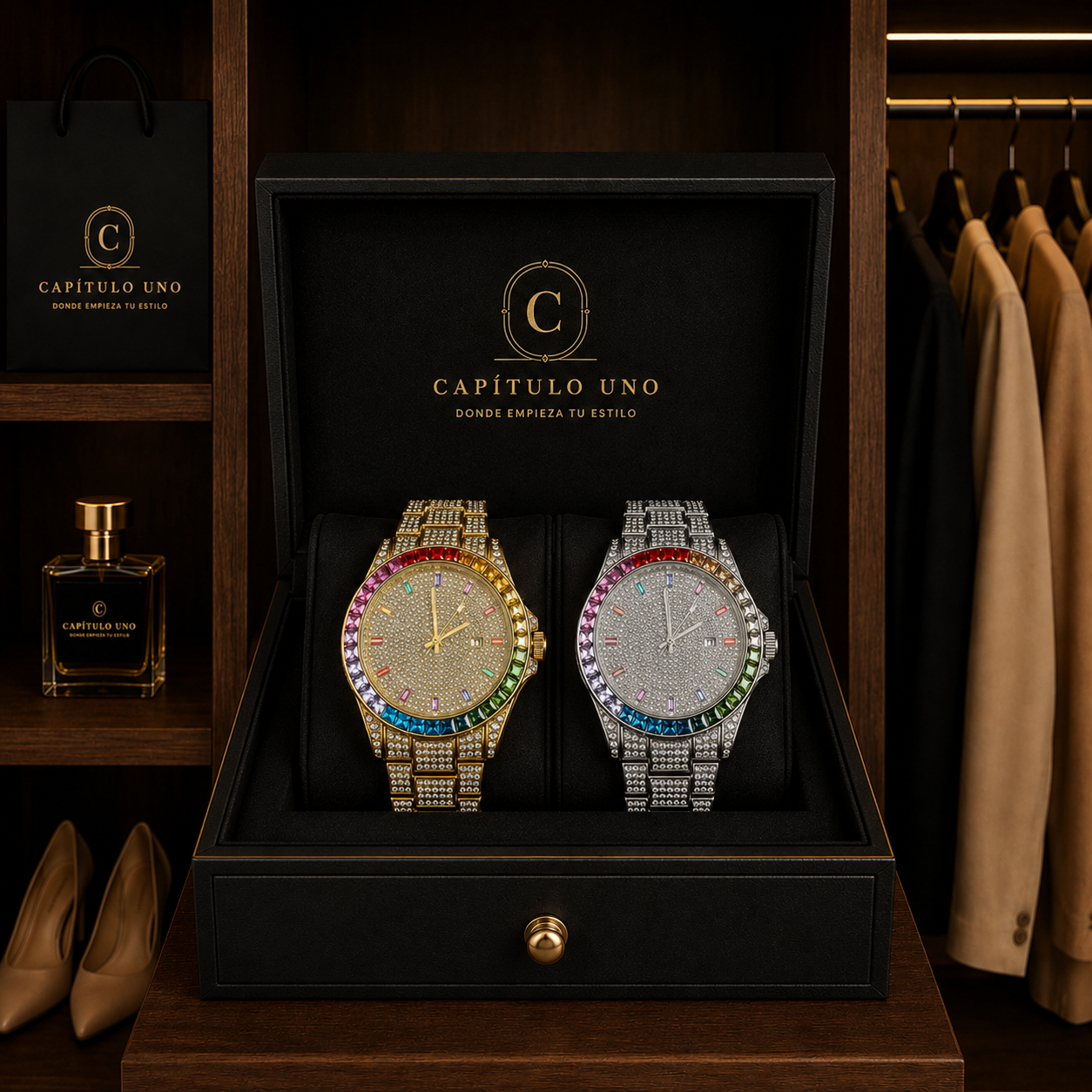 Orion - Reloj con piedras y cristales