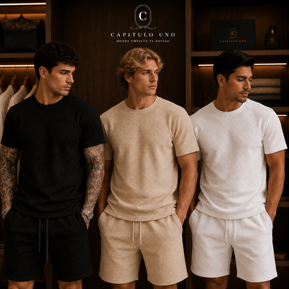 Olly - Conjunto jacquard camiseta y pantalón