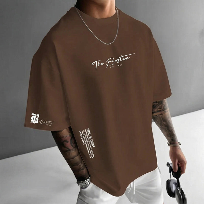 THE BOSTON (EDICIÓN LIMITADA) - Camiseta oversize de alta calidad