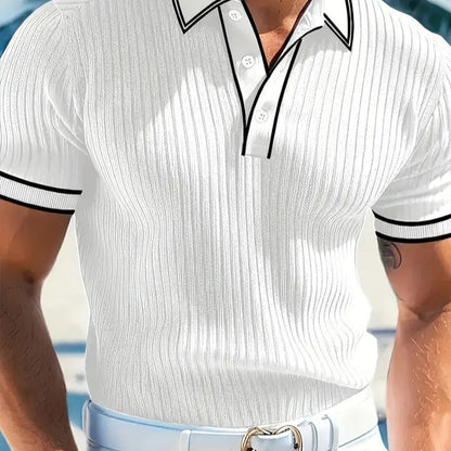 Solano Rib - Polo acanalado