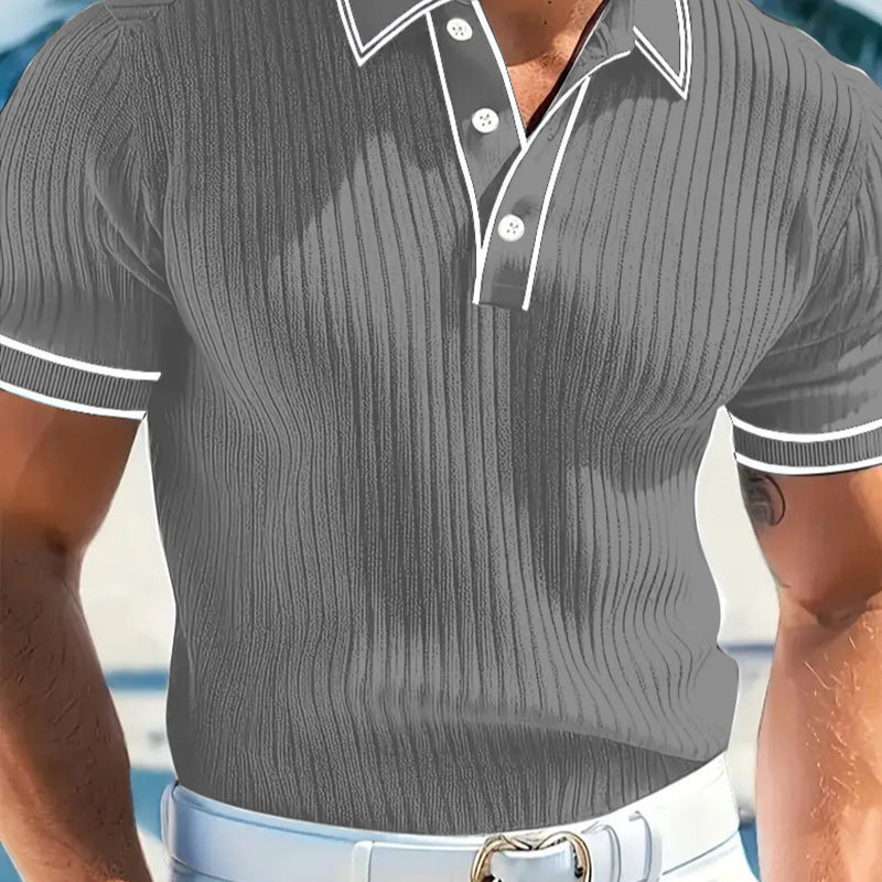 Solano Rib - Polo acanalado