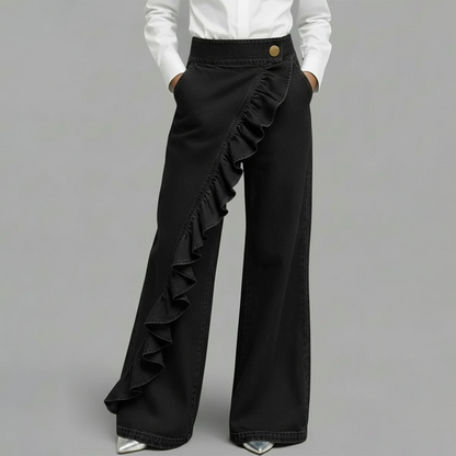 Vela - Pantalón ancho con volante