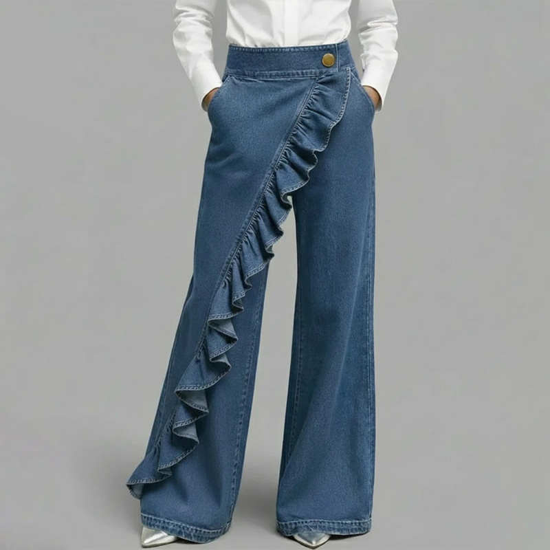 Vela - Pantalón ancho con volante