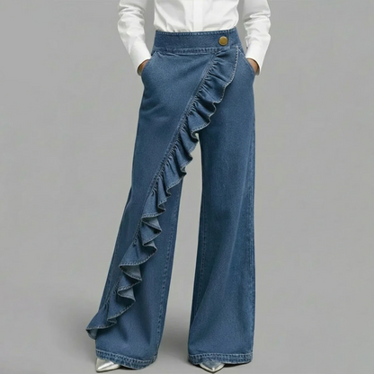 Vela - Pantalón ancho con volante