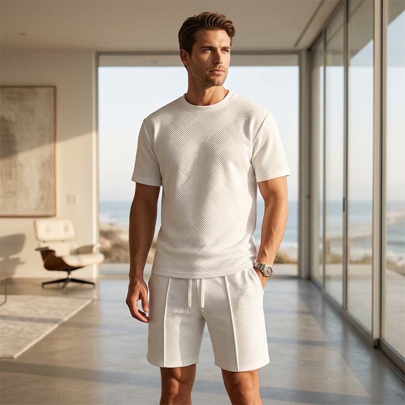 Olly - Conjunto jacquard camiseta y pantalón