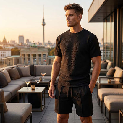 Olly - Conjunto jacquard camiseta y pantalón